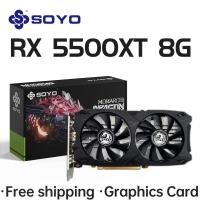 ราคา SOYO RX5500XT Gaming กราฟิกการ์ด AMD Radeon RX 5500XT 8GB GDDR6 128Bit PCIE4 0การ์ดสำหรับเดสก์ท็อปพีซี GPU ใหม่ (20832098155)