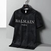 ราคา Original Balmain Paris Dark Print Sports Wind Speed เสื้อยืดแขนสั้นแห้ง (19489962820)