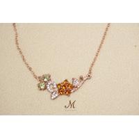 ราคา Meena Gem สร้อยคอ พลอยแท้ซิทริน ตัวเรือนเงินแท้925 แหวนพลอยนำโชค พลอยประจำวันเกิด (20809210949)