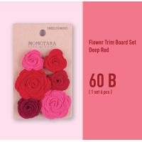 ราคา ดอกกุหลาบ ดอกไม้ประดับ ทำจากผ้าลูกไม้ เป็นลูกไม้ตกแต่ง ดอกใหญ่ 2 ดอก ดอกเล็ก 4 ดอก มีหลากหลายโทนสีให้เลือก (1949720678)