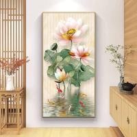 ราคา 5D เจาะทรงกลมใหม่ภาพวาดเพชร DIY ดอกบัวดอกโบตั๋นดอกโบตั๋นภาพวาดทิวทัศน์ การตกแต่งบ้าน5มิติงานปักครอสติชปัก (19843065164)
