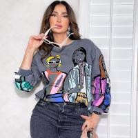 ราคา Zaraเพทาย ZAURA เสื้อกันหนาวเสื้อกีฬาแบบสวมศีรษะพิมพ์ลายของเด็กผู้หญิงกำมะหยี่ทรงหลวม1131865807 (20583110737)