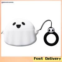 ราคา Broadfashion Silicone Protective Case Spooky Halloween Ghosts Design Dark Lighting Cover With Ring Compatible For AirPods 2nd Gen AirPods Pro (21144063802)