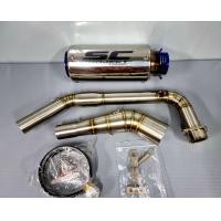 ราคา คอท่อสแตนเลส CB150R มีรูเซ็นเซอร์ พร้อมปลายท่อ SC project กระป๋องเงาทั้งใบ ปลายสีไทเท เข้าชุดสุดๆ เสียงแน่น งานสวยแข็งแรง (21019061192)