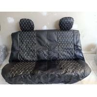 ราคา หุ้มเบาะรถยนต์ คู่หน้า แบบสวมทับเบาะรถยนต์ ลาย VIP 5 D สีดำด้ายแดง (19467318305)