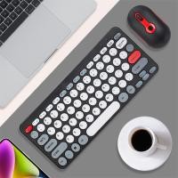 ราคา Almencla Wireless Computer Keyboard Mouse Cordless USB Keyboard and Mouse for Desktop (20752456572)