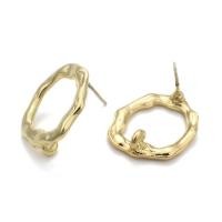 ราคา 5 10 pc Alloy Stud Earring Findings with ABS Plastic Imitation Pearl and 925 Sterling Silver Pins with Loop Carved with S925 Light Gold 17 5x14mm Hole 2mm Pin 0 6mm (15338093179)