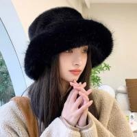 ราคา Topi Bucket หมวกแก็บสำหรับผู้หญิงหมวก Topi Bucket หมวกหน้าหนาว Bucket โอเวอร์ไซส์หมวกชาวประมงอบอุ่นผ้านิ่มสบายขน Faux นุ่มหมวกปานามาอ่างล้างหน้าแฟชั่นผู้หญิง (19767176108)