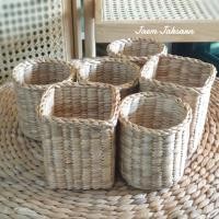 ราคา กระบอก กล่องผักตบชวา ใส่ปากกา (20583015368)