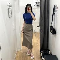 ราคา Uniqlo Womens Quick drying Casual Narrow Long Skirt Slim Quick drying Skirt Commuting High Waist Hip Skirt 460734 (20628427800)