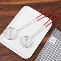 ราคา Superior Home Shop Red Handle Stainless Steel Pearl Milk Tea Colander Hot Pot Round Spoon Net Holding Tea Shop Supplies (19654598497)