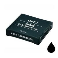 ราคา OHTO PEN หมึกหลอด ปากกา หมึกน้ำ Ink Cartridge Fountain Pen Black 1x6 จำนวน 1 เเพ็ค (524988547)