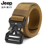 ราคา JEEP SPIRIT แฟชั่นเข็มขัดผ้าแคนวาสผู้ชายเรียบง่าย (17696730348)