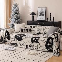 ราคา Sofa Cover Chenille Angry Bird Black and White Cartoon Sofa Cover Cloth Four Seasons Universal Anti Scratching Sofa Towel Blanket Cover Towel (21017647421)