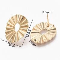ราคา 2 pcs Brass Stud Earring Findings with Loop and 925 Sterling Silver Pins Real 18K Gold Plated Nickel Free Watermelon 9x16mm Hole 2 5mm Pin 0 8mm for Jewelry Necklace Making DIY (15224673841)