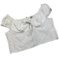 ราคา เสื้อเปิดไหล่เอวลอยผ้าปุลายดอก ใส่สบายไม่คัน (17440738962)