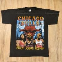 ราคา เสื้อยืดพิมพ์ลาย CHICAGO BULLS NBA WORLD 1996 CHAMPIONS เสื้อวง เสื้อทัวร์ S 5XL (19873169972)