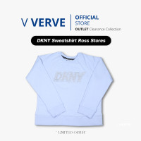 ราคา VERVE DKNY Sweatshirt Blue เสื้อสเวตเตอร์ ของแท้ จาก Ross Stores สหรัฐอเมริกา ของค้างสต๊อค (20476856643)