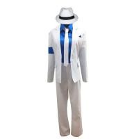ราคา 2023 Korean Made Michael Jackson Smooth Criminal Suit Michael Jackson Cosplay Costume Top Pants Shirt Tie Hat Strap (19796496291)