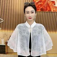 ราคา vivinatural เสื้อคลุมไหล่พร้อมกระดุม ลายดอกกุหลาบ สไตล์ฤดูร้อนใหม่ (19643552004)