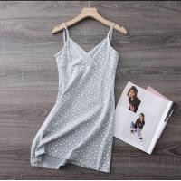 ราคา เดรสสายเดี่ยวโชว์หลัง เดรสยาวมินิมอล นื้อผ้าคอตตอนเป็นเดรสยาวสไตล์มินิมอล (16205101218)