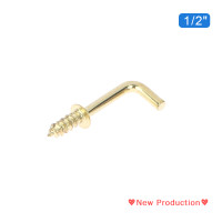 ราคา New Production ตะขอเกี่ยวแก้วสำหรับแต่งตัวรูปตัว L 20ชิ้นตะขอแขวนมุมขวา5สไตล์โลหะผสมสีเหลืองทองกรอบแกะตาคาร์บอนเหล็กแขวน (19935598859)