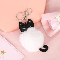 ราคา ของขวัญผู้หญิงแบบน่ารักของ CHUAN พวงกุญแจการ์ตูนตุ๊กตาจี้ห้อยกระเป๋าปอมปอมอุปกรณ์เสริมเสน่ห์พวงกุญแจตุ๊กตาลูกบอลแมวโซ่กุญแจแมว (17794143266)