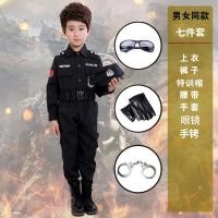 ราคา ชุดเครื่องแบบตำรวจเด็กหน่วยรบพิเศษสำหรับการแสดงชุดนายอำเภอชุดอุปกรณ์ทหารครบชุดสำหรับฤดูร้อนแขนสั้นสำหรับเด็กชายและเด็กหญิง (20034517187)