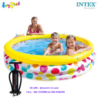 ราคา Intex ส่งฟรี สระเป่าลมคูล ด็อท 1 68x0 41 ม รุ่น 58449 ที่สูบลม ดับเบิ้ลควิ๊ก ทรี (7632177619)