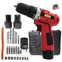 ราคา MOLITA สว่านไร้สาย รุ่นใหม่ สว่าน 48V 2 ระบบ พร้อมชุดอุปกรณ์ แบต 2 ก้อน ฟรีแถมอุปกรณ์32ชิ้น สีแดง (9180899301)