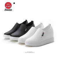 ราคา พร้อมส่ง รองเท้าผ้าใบ เสริมส้นสีขาว พร้อมส่งบางไซส์ สอบถามได้คะสไตล์เกาหลี ส้นสูง3cm เสริมส้นสูภายใน3cmรวมสูง6cm (8060129182)