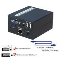 ราคา VGA Usb เครื่องขยาย Kvm ผ่าน IP TCP UTP STP CAT5e 6 Rj45 LAN เครือข่าย VGA เม้าส์และคีย์บอร์ด Extender VGA VGA USB ตัวแยก USB (16837311487)