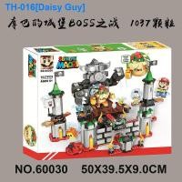 ราคา Compatible with LEGO Mario Adventures Super Mario Nintendo King of Bows Castle Assembling Building Blocks Boy Toy (20381660901)