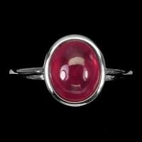 ราคา แหวนเงินแท้ 925 พลอยทับทิม Ruby น้ำหนัก 2 43 กะรัต หลังเบี้ยสวย (19755656592)