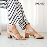 ราคา ZAABSHOES รุ่น RAINY สี ครีม ลาเต้ LATTE รองเท้าส้นสูง 2 นิ้ว รองเท้าส้นสูง หญิง ส้นสูง รองเท้าแฟชั่นส้นสูง นิ่ม ไม่กัดเท้า ไม่ลื่น หน้าเท้ากว้าง (13313907588)
