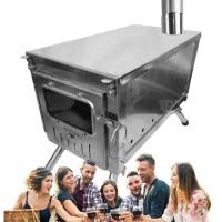 ราคา Camp Tent Stove Stainless Steel Outdoor Camp Stove For Hot Tents Foldable Portable Burning Stove Heating Burner Stove Outdoor Wood Burning Stove Outdoor Camping Stove For Tent Camping stunning (203816