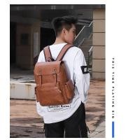 ราคา กระเป๋าเป้หนัง pu กันน้ำ กระเป๋าเป้สะพายหลัง กันน้ำ สไตล์เกาหลี สำหรับผู้ชาย กระเป๋าเป้ใสโน๊ตบุ๊ค Laptop Backpack กระเป๋าเป้ (9802758239)