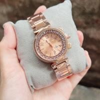 ราคา นาฬิกาข้อมือแฟชั่น หน้าปัดขนาด 32 มม สายเลทสีโรสโกล ตัดสายได้ตามขนาดข้อมือ สวมใส่สบาย (15642431596)