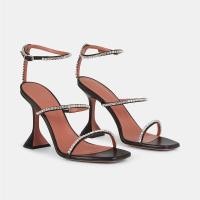 ราคา 35 41 รองเท้าส้นสูง รัดส้น คาดเพชร2แถบ สูง4นิ้ว (15547790333)