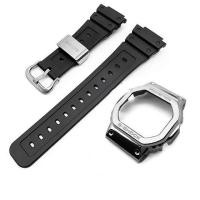 ราคา Metal Bezel Resin Strap for Casio G shock 5600 5610 5035mm Watchband DW5600 GW5000 GLX5600 GW M5610 Watch Band with Tool (15061062525)