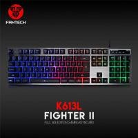 ราคา Fantech K613L Gaming Keyboard Adjustable RGB Backlit 104 Keys Wired Keyboard For Computer Laptop PC Gamers Office Business (10402699189)