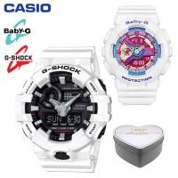 ราคา เดิม G Shock GA700 BA112 ผู้ชายและผู้หญิงกีฬานาฬิกาคู่ตั้ง 200 เมตรกันน้ำกันกระแทกกีฬาคนรักกีฬานาฬิกาข้อมือรับประกัน 4 ปี BA 112 7A GA 700 7A (20453627201)