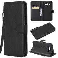 ราคา FUCASE Samsung Galaxy J7 2016 กรณี สีดำช่องเสียบบัตร สนับสนุน กระเป๋าเงินแบบกลับด้านได้และสีทึบสำหรับ Samsung Galaxy J7 2016 5 5 (564460492)