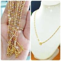 ราคา สร้อยคอ 3 สี ขนาดเม็ด 3 มิล หนัก 2 สลึง สร้อยคอ งาน LD แท้ ไม่แพ้ ไม่ดำค่า รุ่นนี้งานจริงสวยวิ้งมากๆค่ะคุณลูกค้า (19826803079)