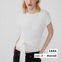 ราคา Zara เสื้อยืดมีเชือกผูก D040 4 (20576933171)