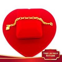 ราคา สร้อยข้อมือทอง ลายฟิชโช่ ห้อยหัวใจ หนัก1บาท ความยาว6 5นิ้ว ชุบทองคำแท้ 24K สินค้าขายดีพร้อมส่ง ชุบเศษทองเยาวราช งานฝีมือจากช่างเยาวราช (2269572642)