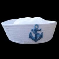 ราคา REDY ทหารหมวกกะลาสีกัปตันหมวกสีขาวกองทัพเรือหมวก Anchor Sea Boating Nautical แฟนซีชุดหมวกพยาบาลคอสเพลย์ (9215700267)