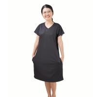 ราคา เดรสให้นม คลุมท้อง แบบแหวกข้าง สีพื้น มีถึง2XL (7525615593)