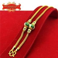 ราคา Maiyararp สร้อยทอง ลายลงยาเกร็ดมังกร 20 นิ้ว หนัก 1 บาท เหมือนจริงที่สุด ทองโคลนนิ่ง สร้อยคอทอง สร้อยคอ ทองปลอม (7171692757)