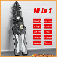 ราคา wjhh 10 in 1 Wire Stripping Pliers Automatic Cable Stripping Pliers Electrical Wire Stripping Tool Multifunctional Wire Stripper Automatic Wire Stripper Crimping Tool Wire Stripper Multiple Features f